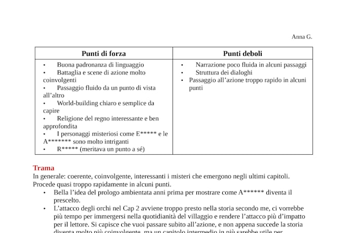 beta read your book in italian